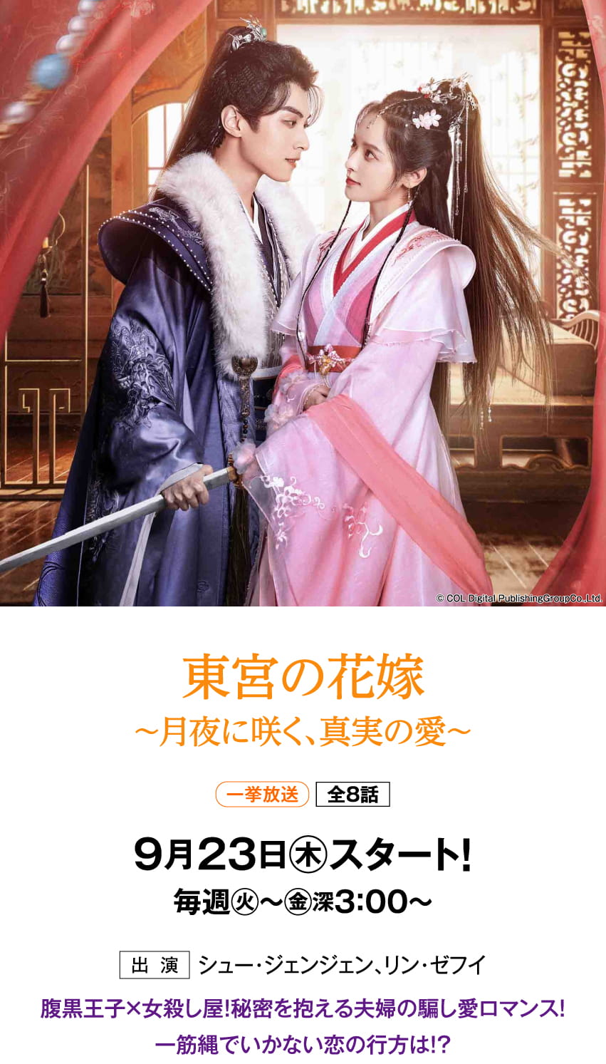 東宮の花嫁～月夜に咲く、真実の愛～ | 「華流 最新ラインアップ」特設サイト｜ホームドラマチャンネル