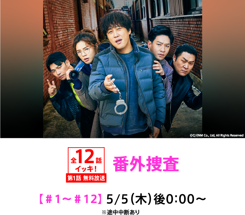 番外捜査 | 「GWイッキに見せます!7days」特設サイト|ホームドラマチャンネル
