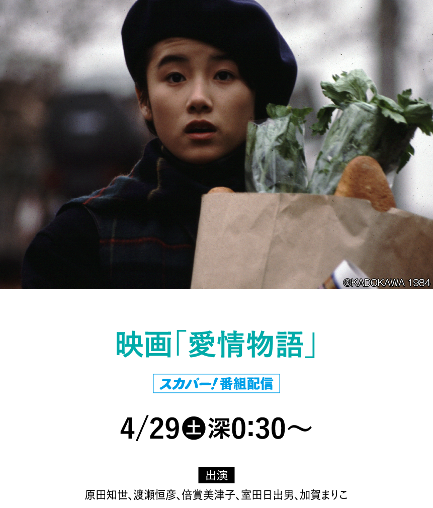 映画「愛情物語」 |「原田知世セレクション」特設サイト｜ホームドラマチャンネル