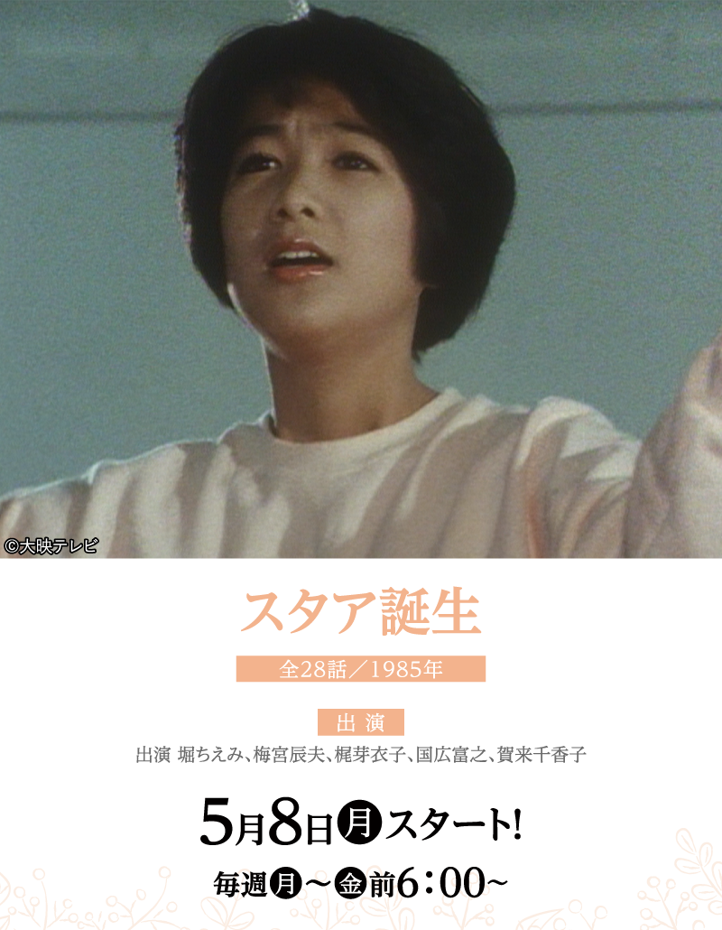 スタア誕生 |【連続企画】堀ちえみデビュー40周年プラス１特集 ｜ホームドラマチャンネル