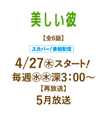 美しい彼 | 「人気俳優出演ドラマ一挙見SP」特設サイト｜ホームドラマチャンネル