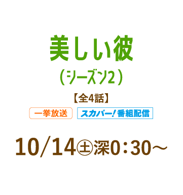 美しい彼（シーズン２） | 「人気俳優出演ドラマ一挙見SP」特設サイト｜ホームドラマチャンネル