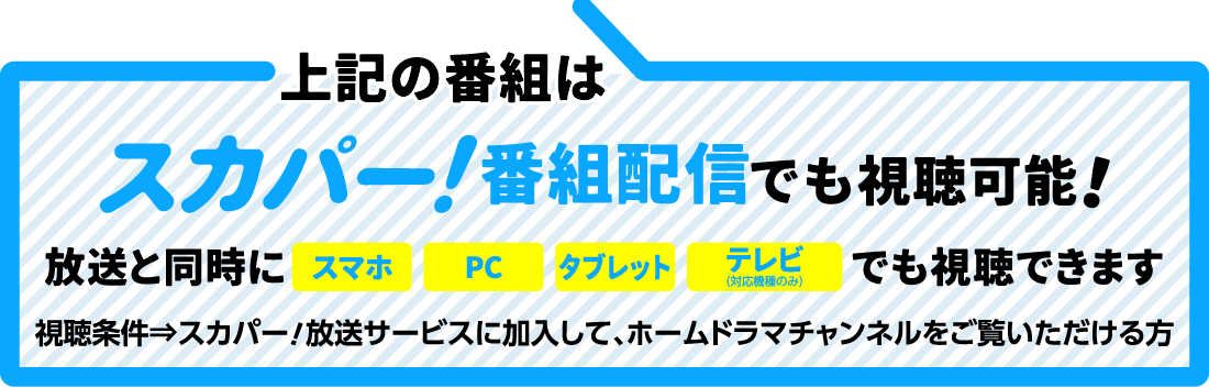 上記の番組はスカパー!番組配信でも視聴可能!
